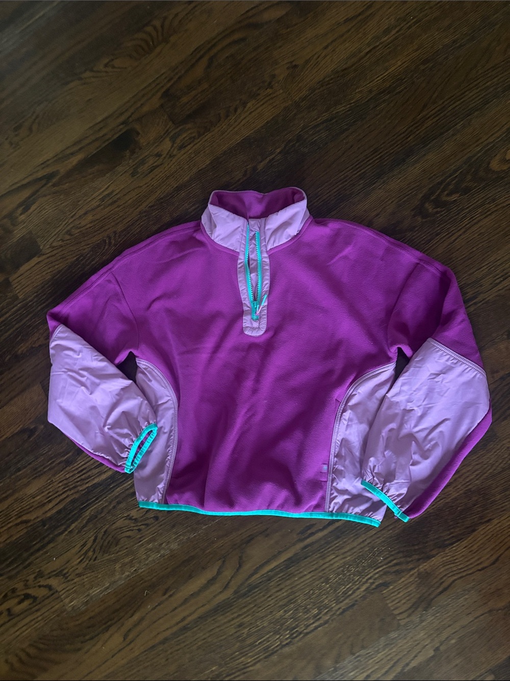 Athleta Purple and Light Pink Kids Pullover Puffer